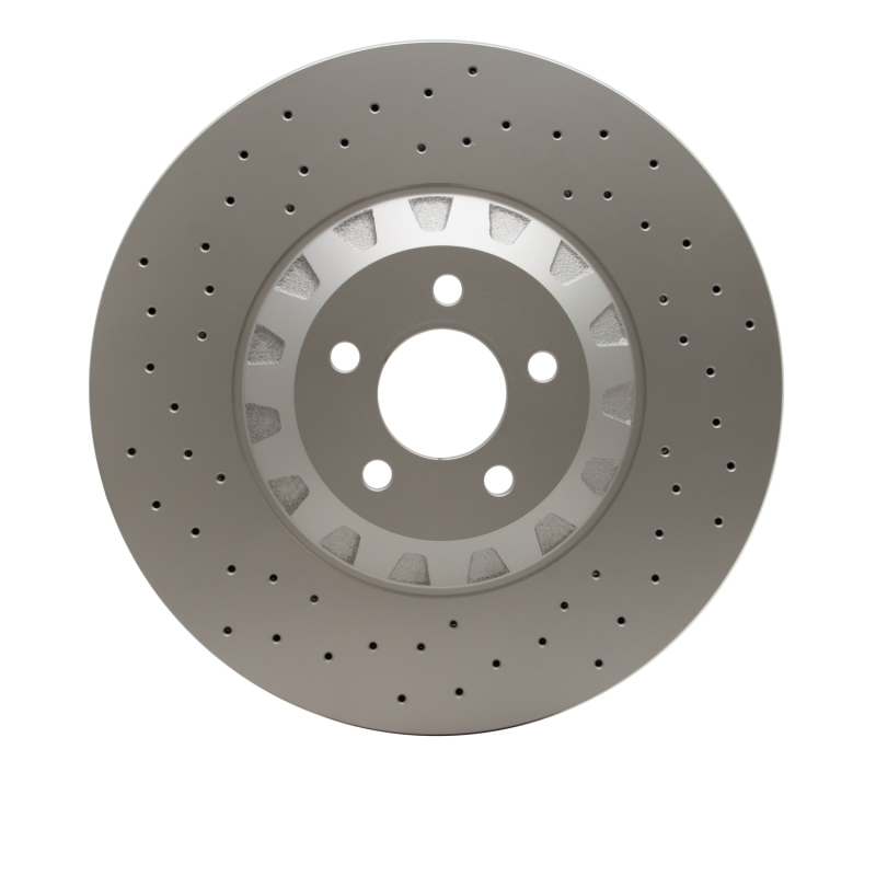 Ford Mustang Brake Rotor (1) - Right Front - R1 Concepts - GeoSPEC Coated Rotor - Drilled - `16-`18 Ford Mustang Brake Rotor (1) - Right Front - R1 Concepts - GeoSPEC Coated Rotor - Drilled - `16-`18